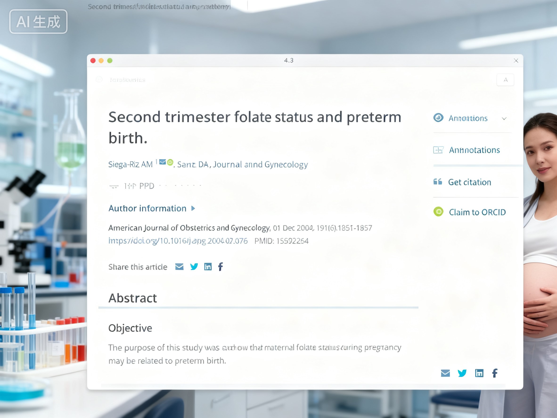 نقص حمض الفوليك في الثلث الثاني من الحمل يزيد من خطر الولادة المبكرة بنسبة 80%! دراسة AJOG تكشف عن نافذة غذائية حرجة