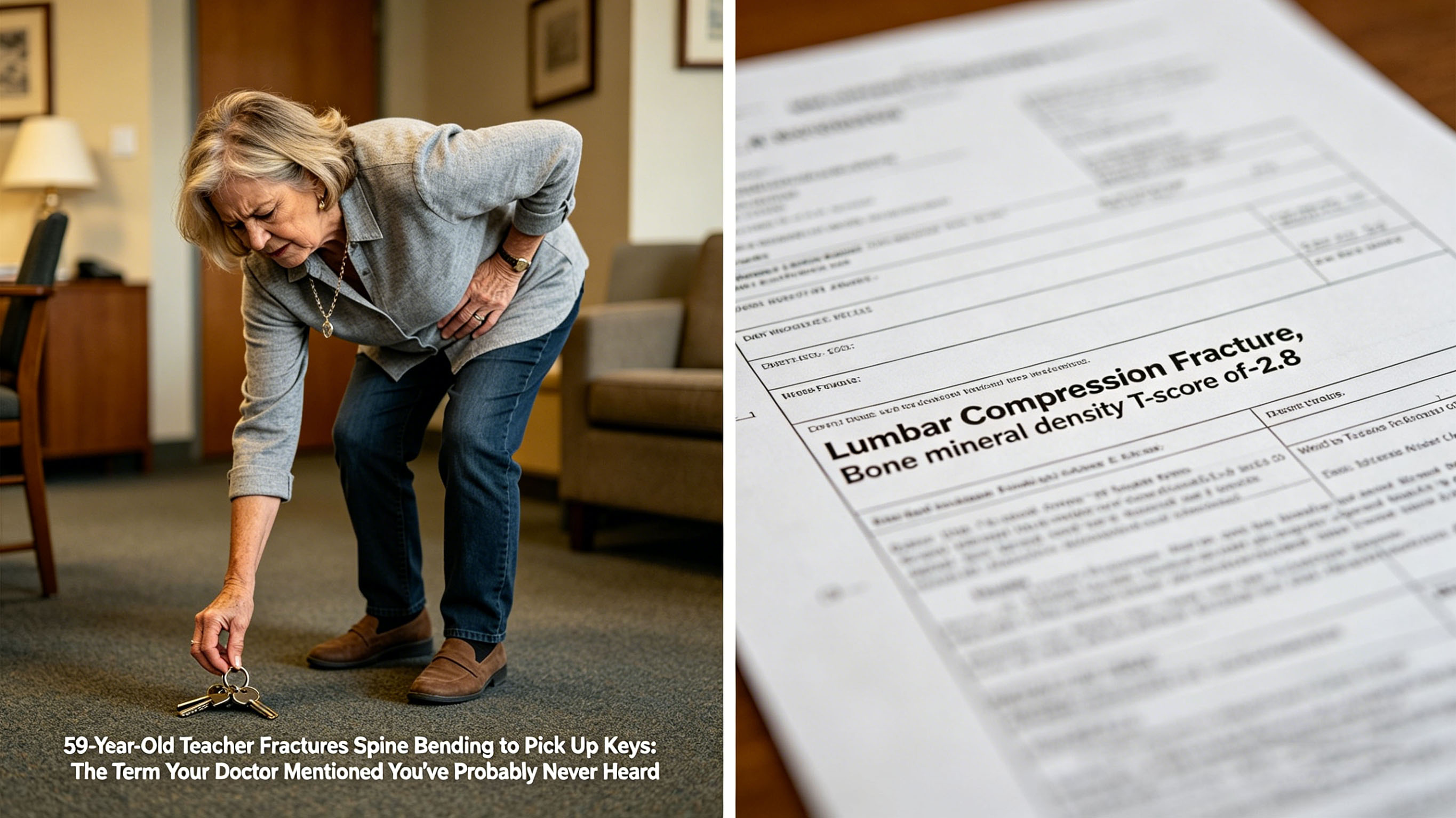 مدرس يبلغ من العمر 59 عامًا يكسر العمود الفقري وينحني لالتقاط المفاتيح: المصطلح الذي ذكره طبيبك ربما لم تسمعه من قبل